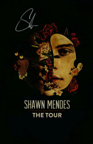 Shawn Mendes Signed Autograph "the Tour" Vip Concert Tour Poster - Very Rare!