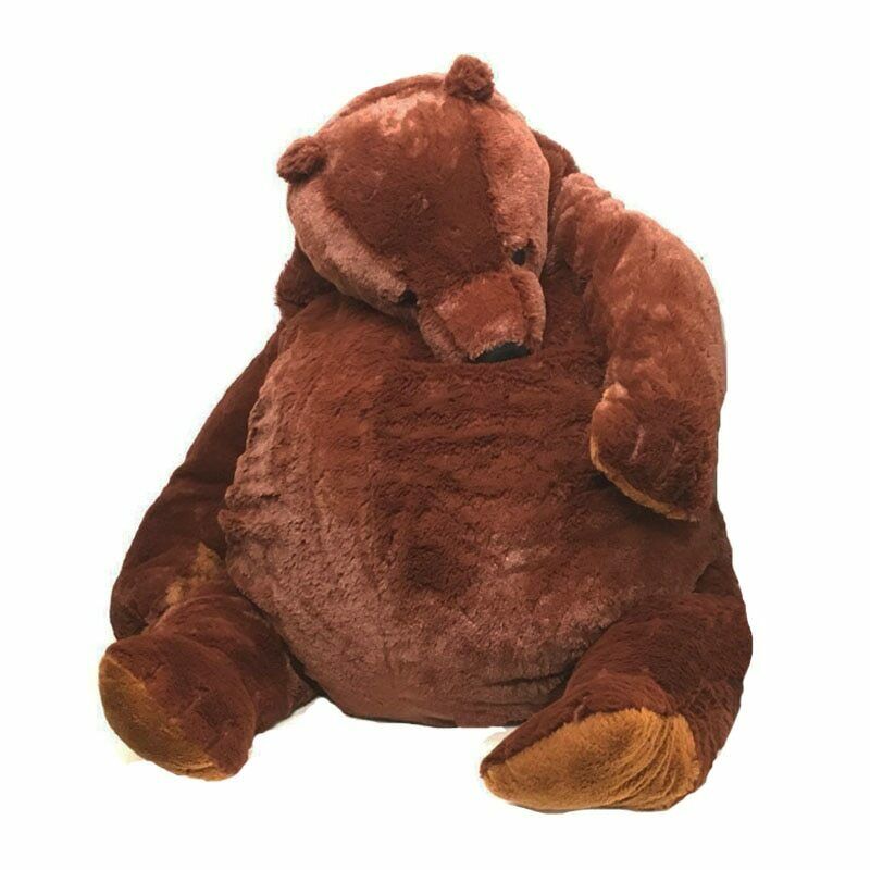 60cm 100cm Giant Simulation Djungelskog Bear Toy Brown Teddy Bear Stuffed Animal