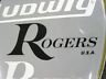 Rogers Black Replica 60's 70's 80's Logo Sticker/decal (hi Quality 3m Vinyl!)