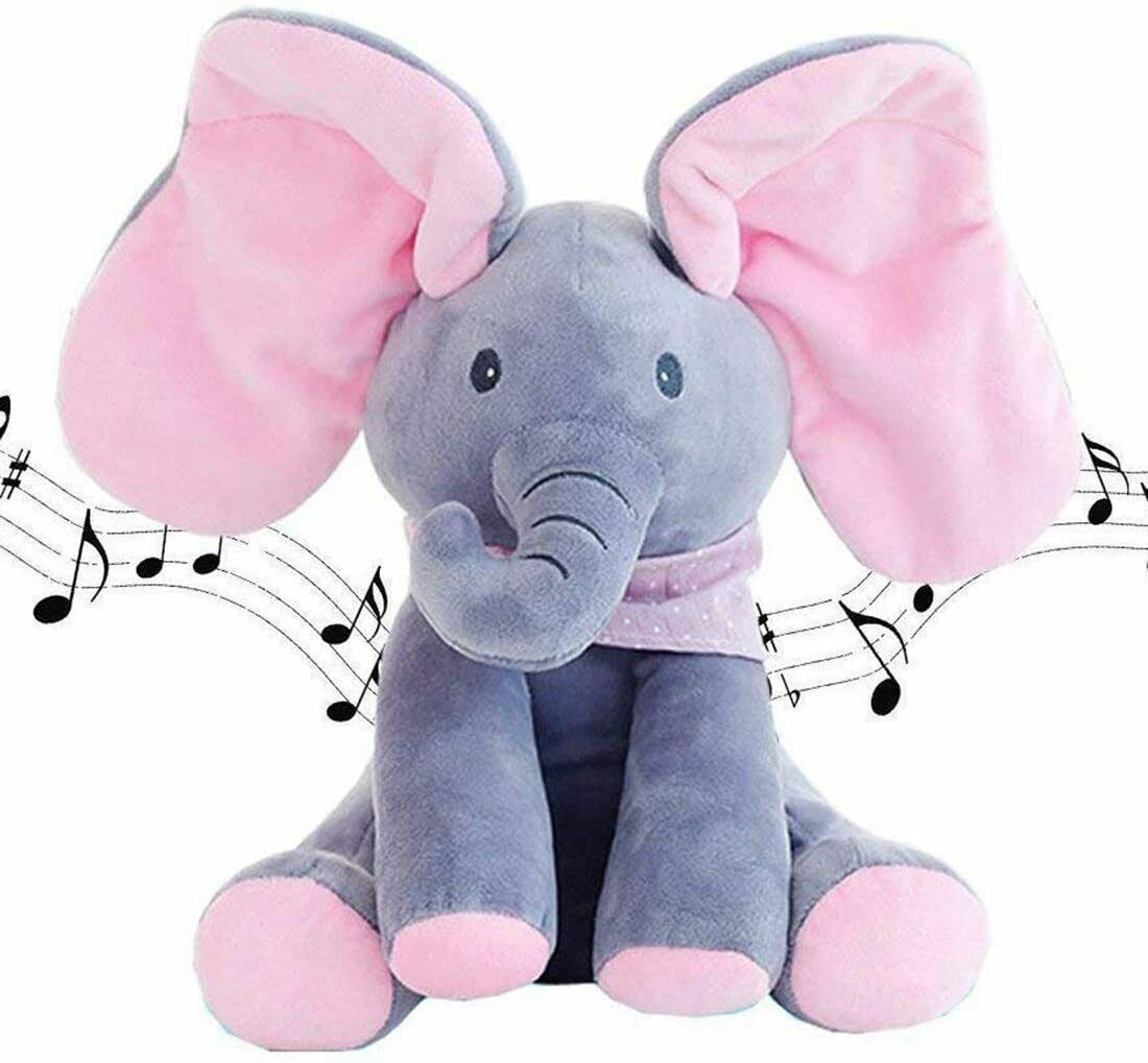 Animated Talking Singing Elephant Plush Stuffed Child Toy Gift