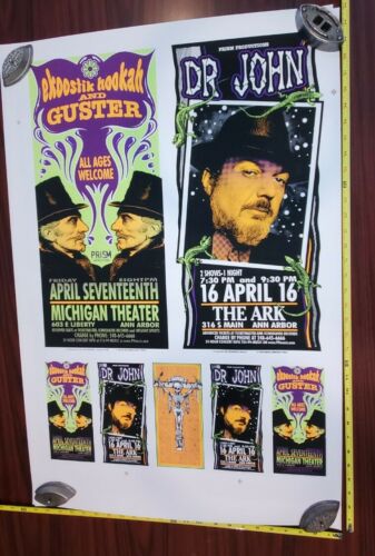 Ekoostik Hookah Guster Dr John Poster By Mark Arminski 1998 Prizm Concert