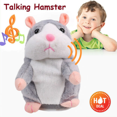 Cheeky Talking Hamster Repeats What You Say Electronic Cute Pet Plush Toy Gift